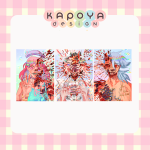 "Trio: Kaboom" 4R Art Print on Cardstock Paper