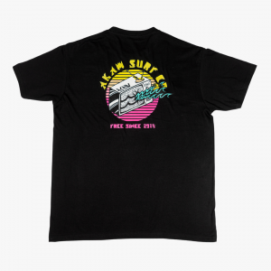AKAW Surf Co. “Free Since 2018” Black T-Shirt