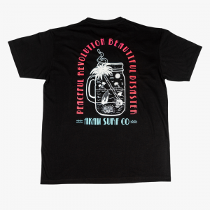 AKAW Surf Co. “Beautiful Disaster” Black T-Shirt