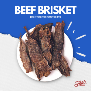 Tito's Treatos Beef Brisket - All-Natural Dehydrated Healthy Pet Treats for Dogs and Cats