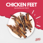 Tito's Treatos Chicken Feet - All-Natural Dehydrated Healthy Pet Treats for Dogs and Cats