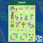 Elfidia Toadspod Bujo/Planner Deco Stickers
