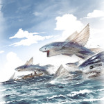 Tiburones Art Print