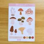 Mushroom Deco Sticker Sheet